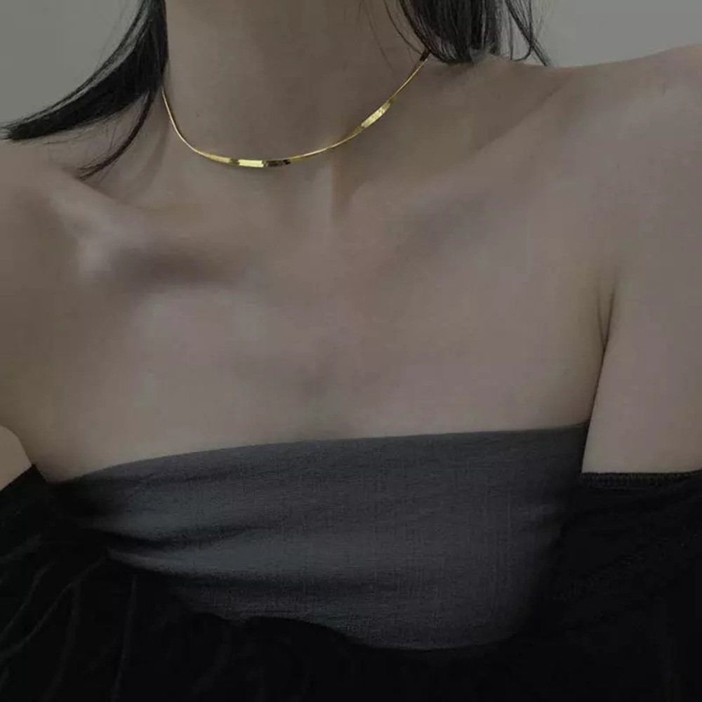 New 18K Gold Vermeil Snake Chain Link Sterling Silver 925 Necklace